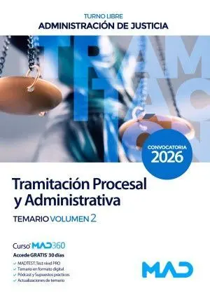 Temario Volumen 2 Cuerpo de Tramitación Procesal y Administrativa (Turno Libre) Temario Volumen 2 Cuerpo de Tramitación Procesal y Administrativa (Turno Libre)