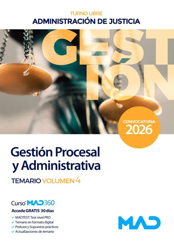 Temario Volumen 4 Cuerpo de Gestión Procesal y Administrativa (Turno Libre) Temario Volumen 4 Cuerpo de Gestión Procesal y Administrativa (Turno Libre)