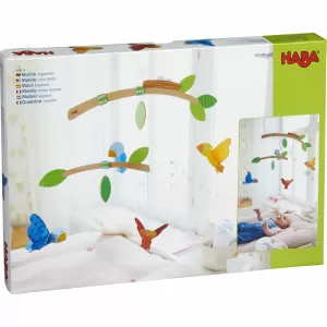 Movil de Madera Pajaritos Haba