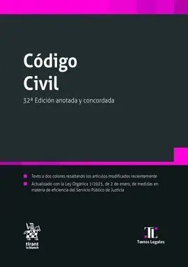Código Civil 32ª Edición Anotada y Concordada