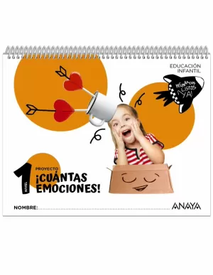 3Años ¡Cuántas Emociones!. Nivel 1