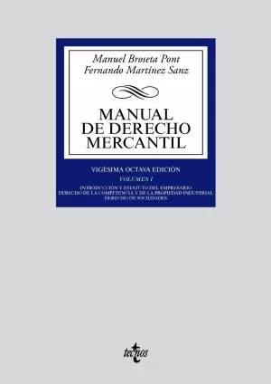 Manual de Derecho Mercantil I