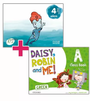 4Años Alethea And Daisy, Robin And Me! Green. Pack Global 4 Años