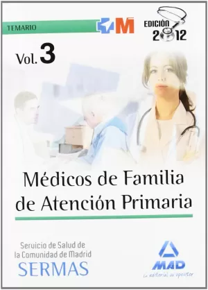 Temario Iii Medicos Familia Atencion Primaria Servicio Salud Comunidad Madrid. Sermas