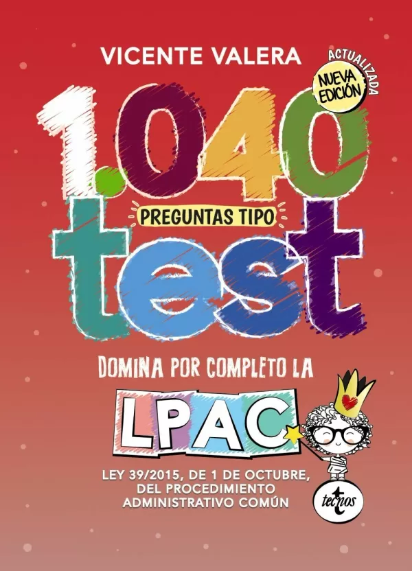 1040 preguntas tipo test LPAC del Procedimiento Administrativo Común de 1 de octubre Ley 39/2015