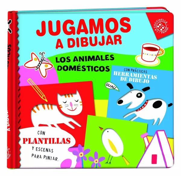 JUGAMOS A DIBUJAR LOS ANIMALES DOMESTICOS. CON PRACTICAS HERRAMIENTAS DE  DIBUJO, CON PLANTILLAS Y ESCENAS.... .. Comprar libro