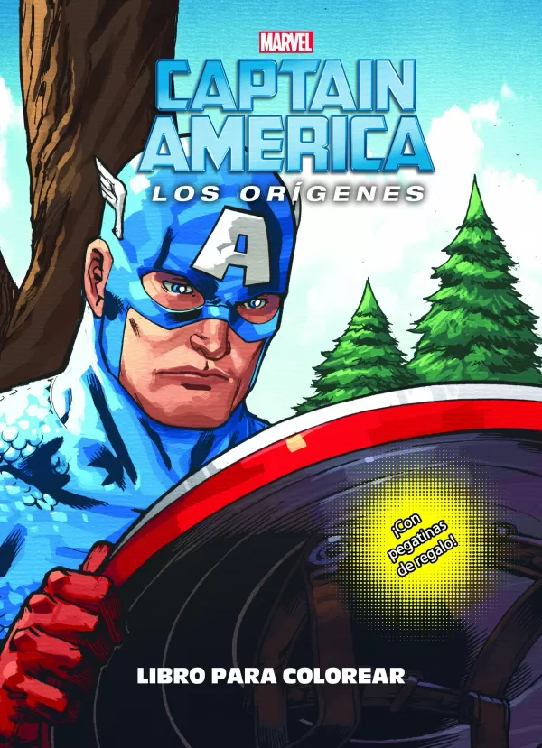 Capitan America Los Origenes Libro Para Colorear Colorear Con Pegatinas